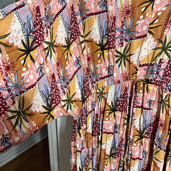 💝 3X Angie Multicolor Abstract Print Tunic Swimsuit Cover up - Picture 8 of 12